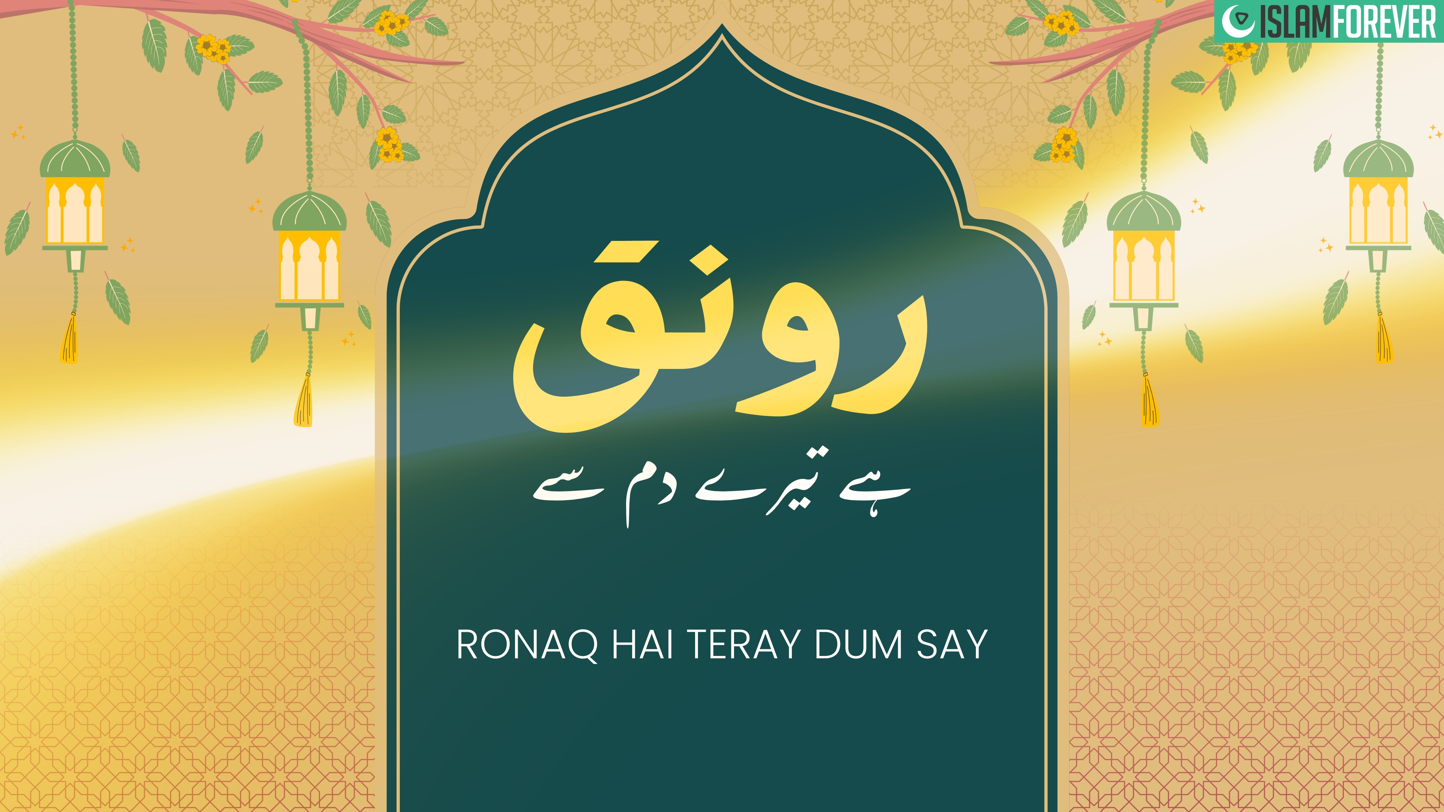 Ronaq Hai Tere Dam Se